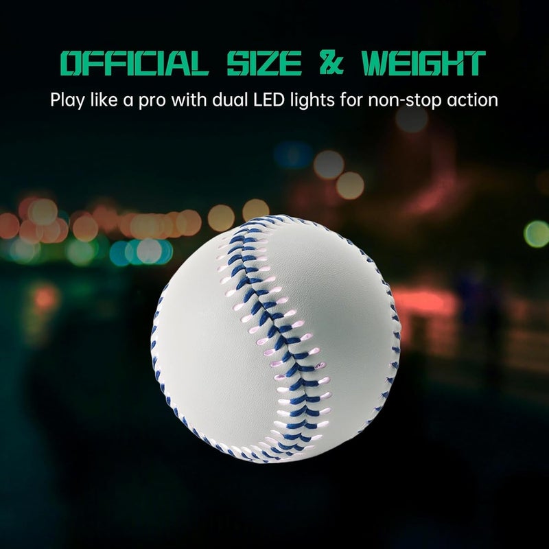 SOVEPHO LED Glow Baseball – 6-Color Changing, Rechargeable via Type-C, Night Practice & Games, Official Size, Gifts - Image 4